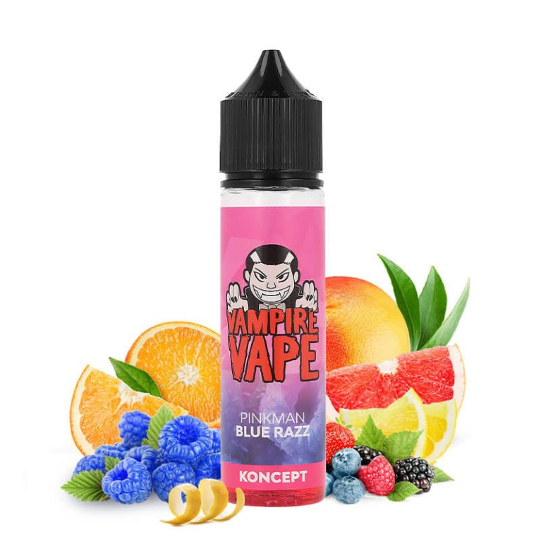 E-liquide Pinkman Blue Razz 50ml de la marque Vampire Vape chez Klopina
