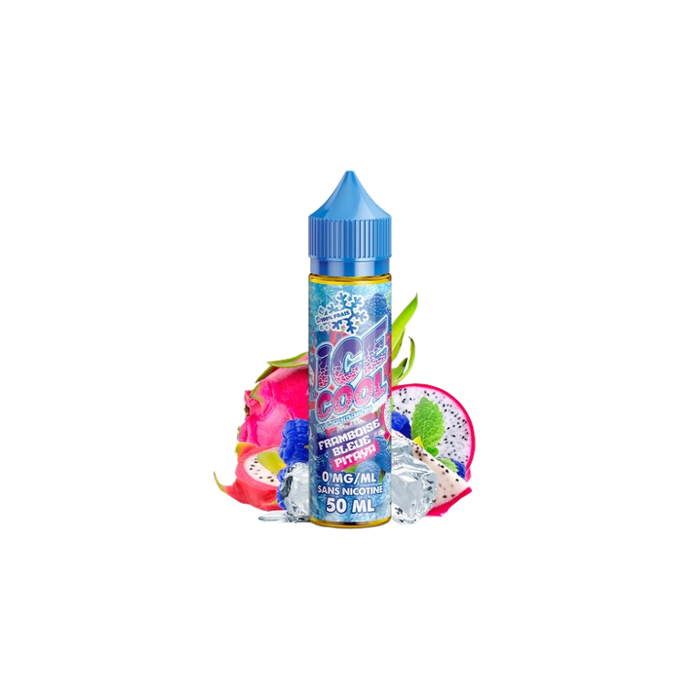 E-liquide Framboise Bleue Pitaya 50ml de la gamme Ice cool