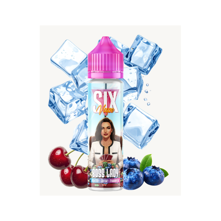 E-liquide Boss Lady 50ml de la gamme SIX Vape chez Klopina