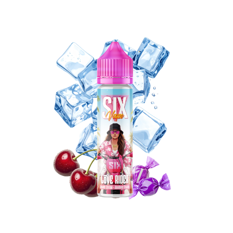 E-liquide Love Rider 50ml de la gamme SIX Vape chez Klopina