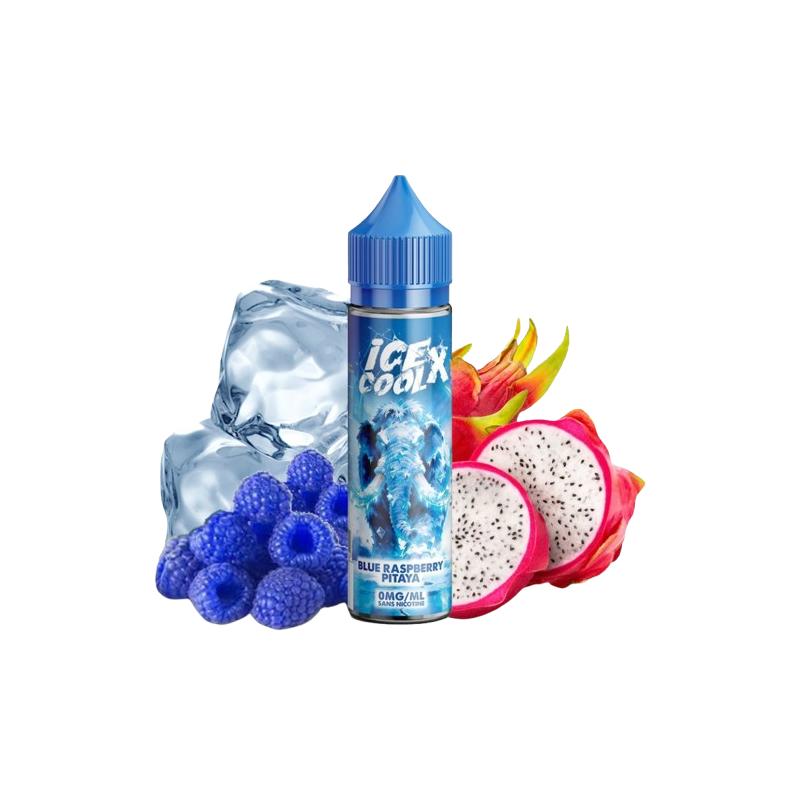 E-liquide Framboise Bleue Pitaya 50ml de la gamme Ice cool X (Liquidarom)