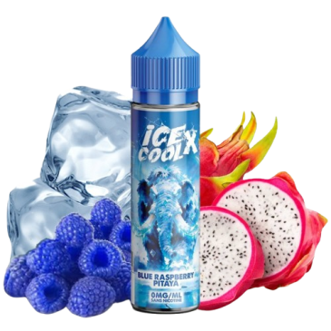 E-liquide Framboise Bleue Pitaya 50ml de la gamme Ice cool X (Liquidarom)