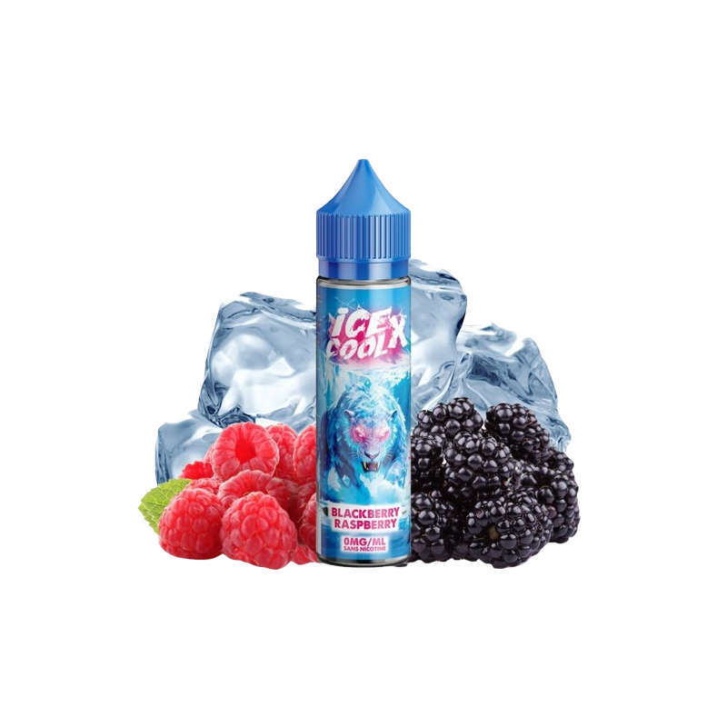 E-liquide Mûre Framboise 50ml de la gamme Ice cool X (Liquidarom)