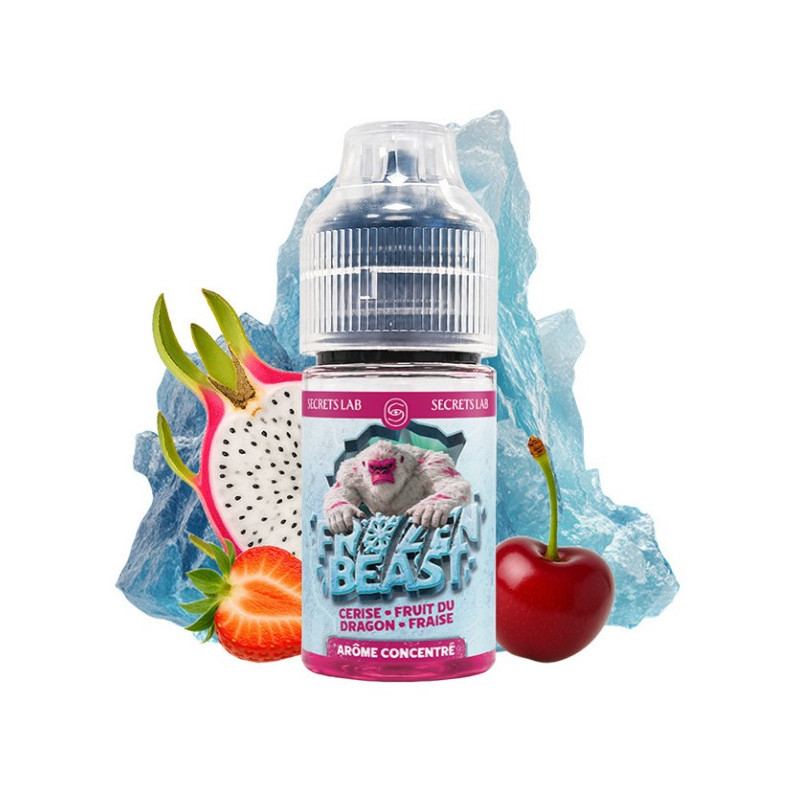 Concentré Frozen Beast Cerise Fruit du Dragon Fraise 30ml de la marque Secret's Lab