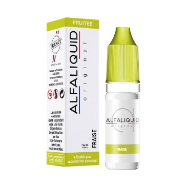 E-liquide Fraise de la marque Alfaliquid | Un fruitée chez Klopina