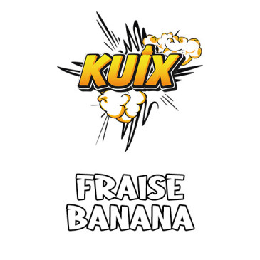 Cartouche Fraise Banana pour pod Kuix de la marque Liquide Lab