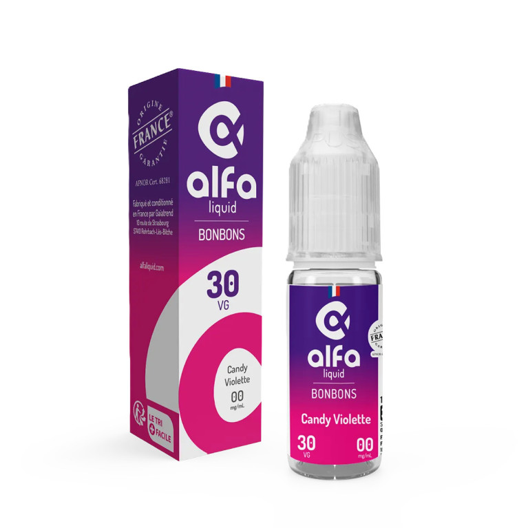 E-liquide Candy Violette de la marque Alfaliquid chez Klopina