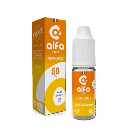 E-liquide Vanilla Custard de la marque Alfaliquid