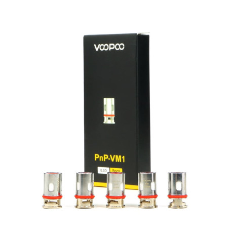 Lot de 5 Résistances Pnp de la marque Voopoo chez Klopina