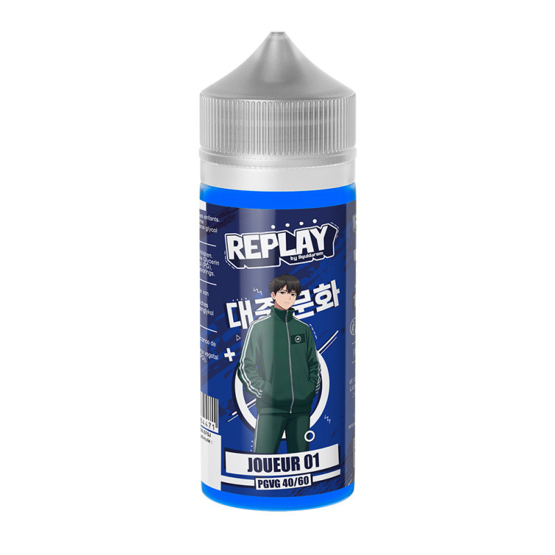 E-liquide Joueur 01 100ml de la gamme Replay